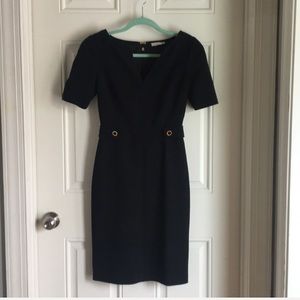 Tory Burch Black Wool Dress